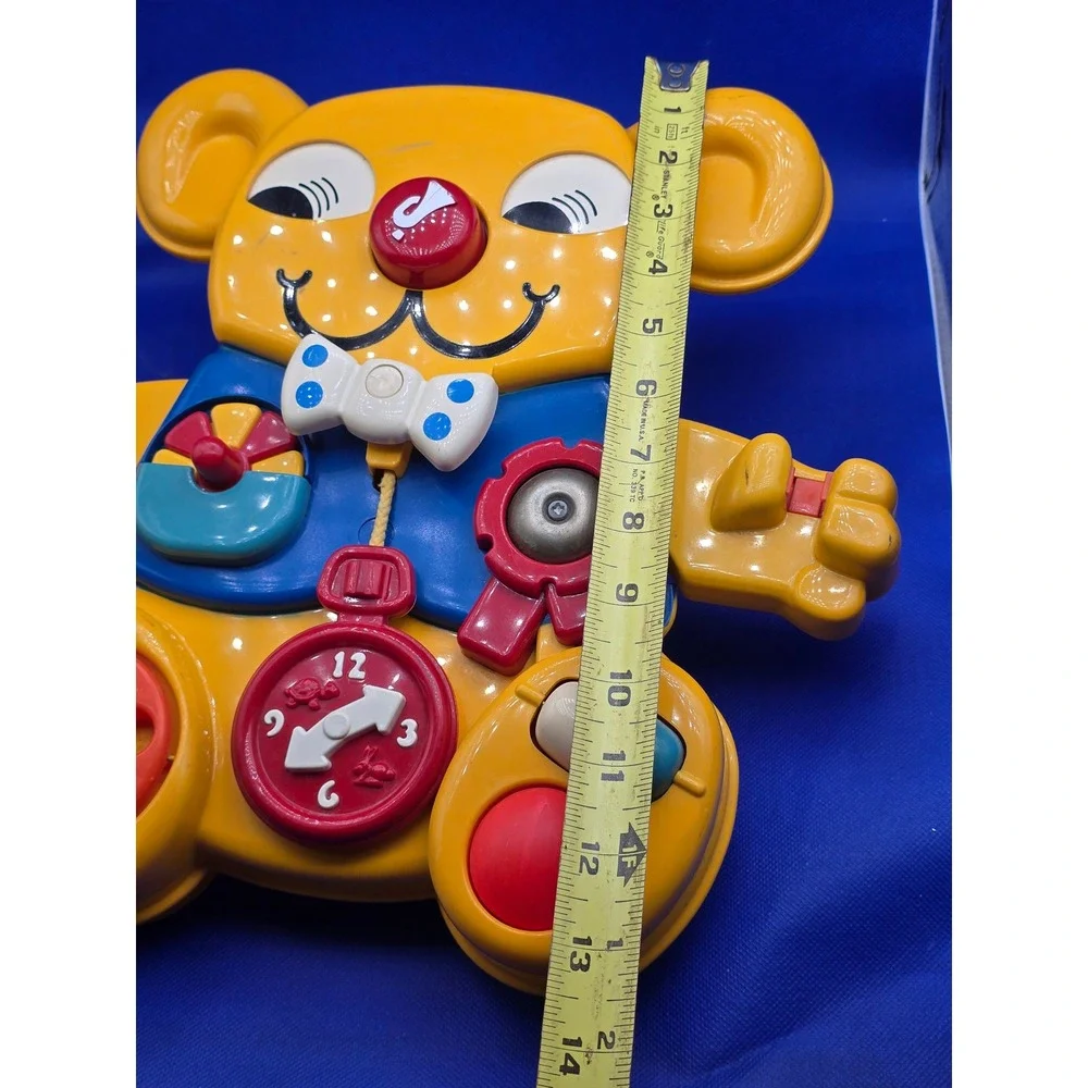 Matchbox Activity Bear Yellow Vintage 1982 Sensory Busy Board Crib Toy Nursery
